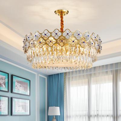 China Italian Modern Lustre Crystal Led Chandelier Lighting Living Room Chandeliers Lamp Home Decoration Hanging Fixtures Luminaire for sale