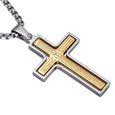 China Gold CLASSIC Luxury Jewelry Ladies Crucifix Necklace Fashion Cross Chain Necklace Pendant Women Men for sale