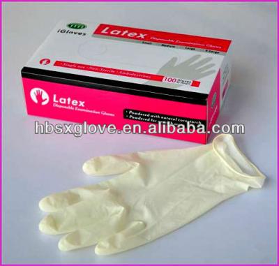 China Powder Free Latex Examination Gloves In Malaysia Disposable Prices for sale