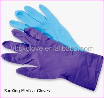 China Purple Nitrile Gloves Malaysia Blue Disposable Medical Examination NG-FM for sale