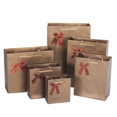 China Recyclable Hot Sale Manufacturer Thank You Boutique Craft Bag Shopping Paper Bag for sale