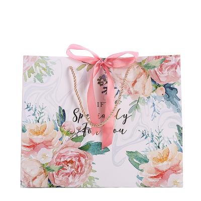 China Manufacturer Recyclable Thank You Craft Boutique Paper Bag Shopping Bags For Gift Package for sale