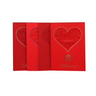 China High Quality Customized China Festive Cardboard Wedding Invitation Hard And Exquisite Card for sale