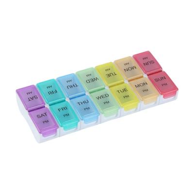 China Eco-friendly Weekly Pill Organizer ANNXIN Original Customized 7 Days A Week Black Pill Box for sale