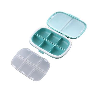 China Eco-Friendly Weekly Pill Organizer Manufacturer Customized Portable 8-Cell Sealed Moisture Proof One Week Pill Box for sale