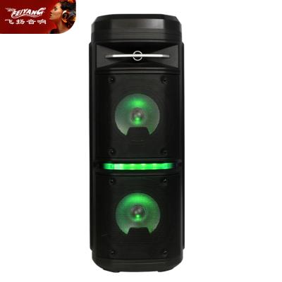 China Portable 6.5 Inch Dual LED Flashing Light Speaker with Wireless Connection for Outdoor for sale