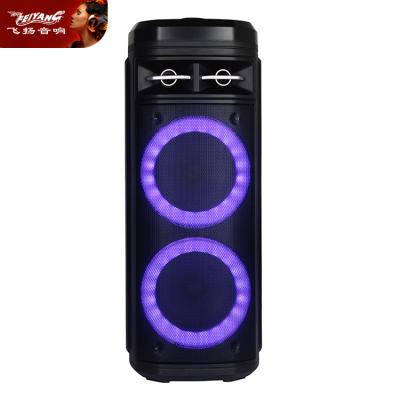 China LED Flashing Light FEIYANG Talking Light Outdoor Home Theater Powerful Sound System Portable tws recycling speaker for sale