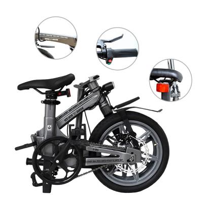 China Aluminum Alloy Chinese Casual Folding Electric Bike For Women for sale