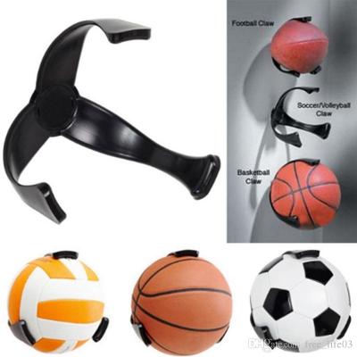 China Viable Hot Selling Ball Claw Wall Mount Basketball Rack Holder Plastic Soccer Football Storage Holder for sale