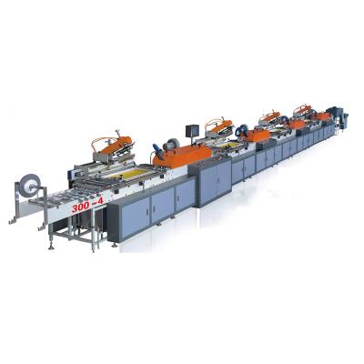 China Factory Automatic Big Colors Label Screen Printing Machinery Fabric Label Printing Machine for sale