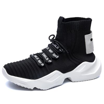 China 2021 Light Weight 2021 Men's Lightweight Casual Sports Tops Mesh Casual Shoes White Fashion High Tops Breathable Sneakers for sale