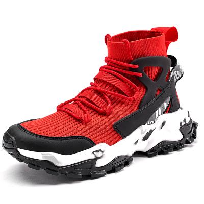 China Lightweight High Top Mens Breathable Sock Shoes Comfortable Outdoor Sneakers Outfits Casual Sports Shoes for sale