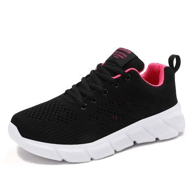 China Lightweight/Comfortable Women's Fitness Sneakers Breathable Flat Lace-up Sports Running Shoes Athletic Shoes for sale