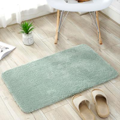 China Hot Sale Washable Foot Mat Yarn Reel Printed Logo Rug Door Mat Rubber Backed Bathroom Mat for sale