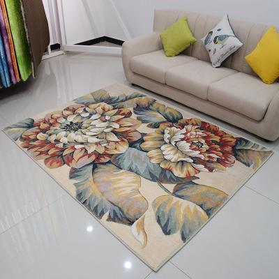 China designer 3d polyester area print blankets non-slip custom printed carpet living room bedroom rug for sale