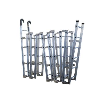 China Marinas High Quality Aluminum Multifunctional Straight Leg Common Folding Ladder for sale