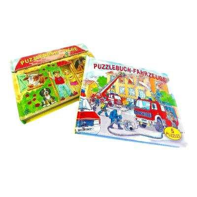 China Children Education Customized Printing Board Book Hardcover Jigsaw Puzzle Picture Board Book Story Book For Children for sale