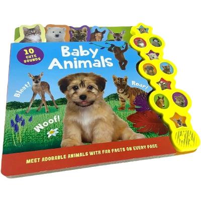 China Children Education Factory Custom Interactive Baby Early Learning Animals 10 Buttons Musical Books Boardbook for Children for sale