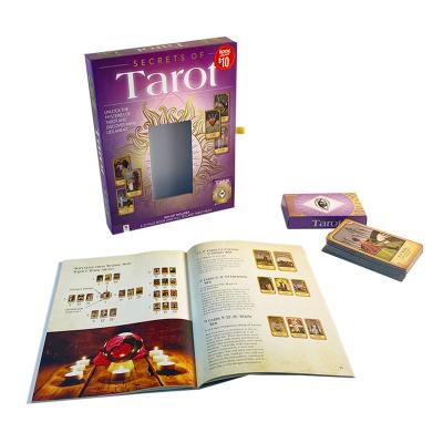 China Educationa Professional Customized High Quality Printing Tarot Cards With Guidebook Games Book Set From China for sale