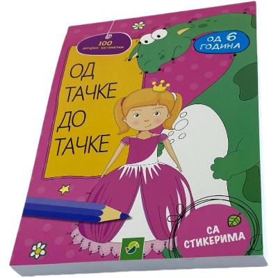 China Educationa Custom Educational Coloring Drawing Activity Books For Kids Printing Children Sticker Book for sale