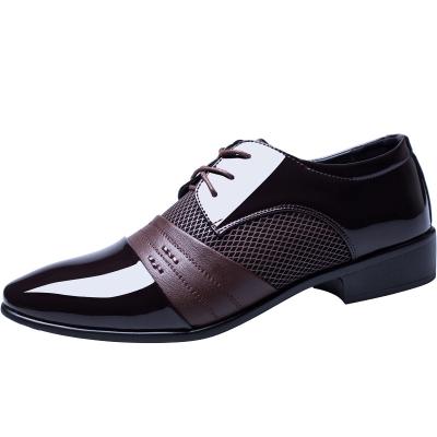 China 2020 new fashion men's shoes elegant lace formal classic leather shoes waterproof genuine leather shoes for men for sale