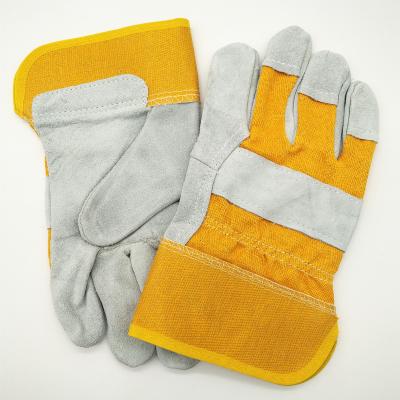 China Durable Cow Split Leather 9.5 Inches Durable Safety Protection Hand Working Gloves for sale