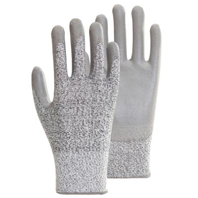 China Durable Seamless Knitted Nitrile Coated PU Cut Resistant Hand Safety Gloves For Construction for sale