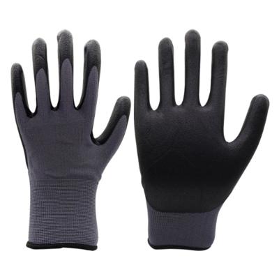 China Industrial Wholesale Durable Anti-Cut Durable Polyester And Nitrile Coated For Working Hand Safty Gloves for sale