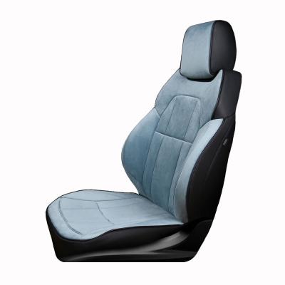 China Special business car seat cover wholesale/Four Seasons car cushion luxury universal ice silk canvas leather inclusive seat cover for sale