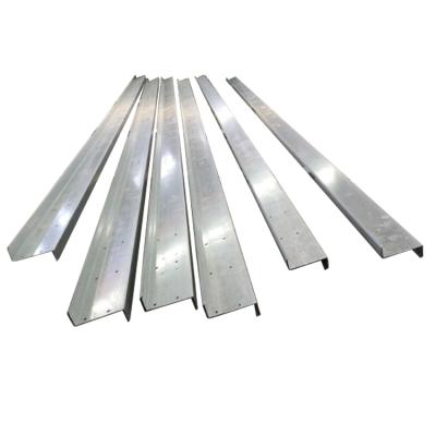 China Solar Mounting System Galvanized Cold Formed Structural Steel Channel Z Purlins Dimensions Z Profile Rail for sale