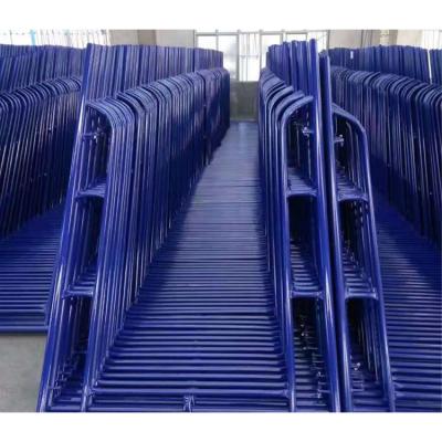 China Industrial Quality Ladder Scaffolding Gear Lock Steel Frame Scaffolding Construction for sale