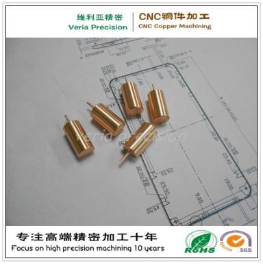 China Precision CNC Brass Machining Component / CNC Machined Copper Part for Hardware Spare Part for sale