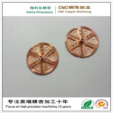 China Präzisions-CNC-Blechbearbeitungszentrum Teil / CNC gefrästen Kupferteil für Hardware Ersatzteil zu verkaufen