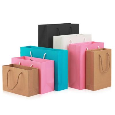 China Recyclable Factory Selling New Type Paper Gift Bag Custom Logo Printed Paper Bags With Handle for sale