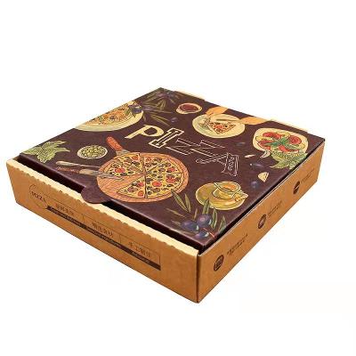 China BoDuo Recyclable Eco - Friendly Pizza Cardboard Box Corrugated Paper Packaging Pizza Box 6-12 Inch for sale