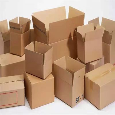 China Recyclable Custom Logo Printed Flat Pack Folding Kraft Packaging Corrugated Fiberboard for sale