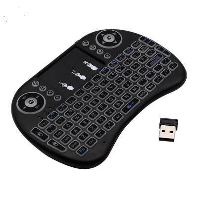 China Hot Selling Wireless 2.4Ghz Mini Keyboard I8 Wireless Backlit Keyboard for sale