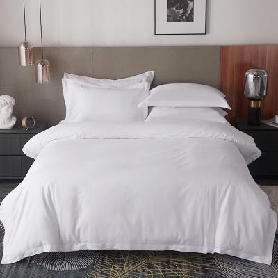 China Nondisposable Hotel Comforter Duvet Cover Luxury Bedding Sets Covers 300T 60S Large Hotel Bedding Set White Queen Wholesale for sale