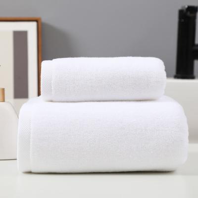 China Luxury White Cotton Hand Bath Towels Hotel Hypoallergenic Face Towel Custom Logo for sale