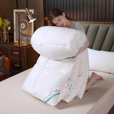 China Natural white goose queen queen duck filling custom made cotton duvet collection hotel material king duvet for sale