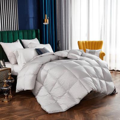 China Moden Luxury Hotel 160 Thread Count Goose Down Comforter Thickened 95 White Goose Down Winter Hungarian Hanging Comforter 98% Quilt for sale