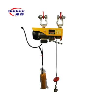 China Pa Type Electric Wire Rope Hotels Mini Hoist 400 Kg With 12m Lifting Height for sale