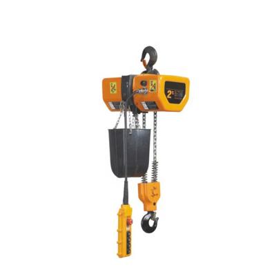 China Hotels 2 Ton Compact Series Electric Chain Hoist With Hook HHBD Type , Electric Chain Block for sale