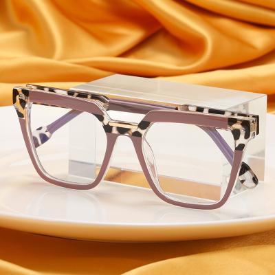 China 100% Protection Square TR90 400 UV Optical Glasses, Anti Blue Light Glasses, Myopia Glasses Frame For Women for sale