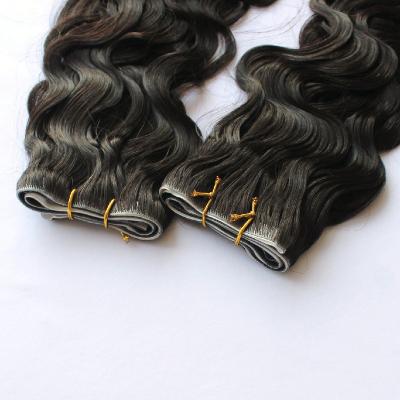 China Long Natural Tape Injection Invisible Wave Tape In Hair Extension Double Drawn Raw Indian Hair for sale