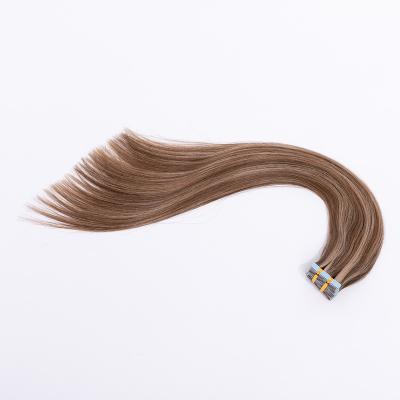 China Silky Straight Wave Tape In Cuticle Extension Hair 100% Undamaged Russian Remy Hair Thick Full End for sale