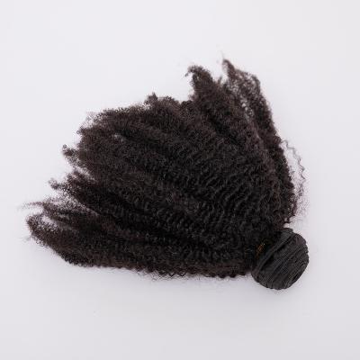 China 4C Afro Kinky Curly Hair Bundle Indian Raw Hair Can Be Ironed And Colored Wholesale for sale