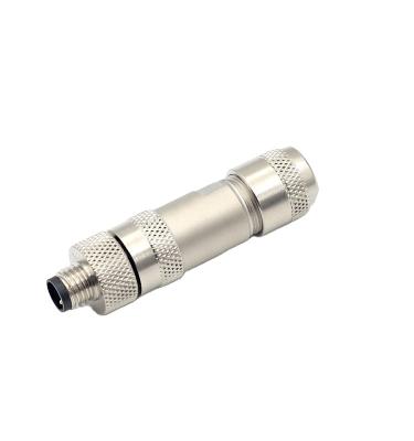 China Circular Power Sensor M8 3 Pin Male Metal Field Connector IP67 Waterproof For Signals for sale