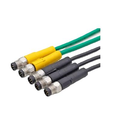 China High Quality M5 M8 M12 6Pole Stainless Steel Automotive Male Circular Cable Assemblies For Industrial Sensing Cable for sale