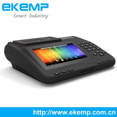 China 3G Android OS POS terminal with touch screen, camera, bar code scanner for sale